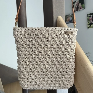 Kabelka crossbody - béžová
